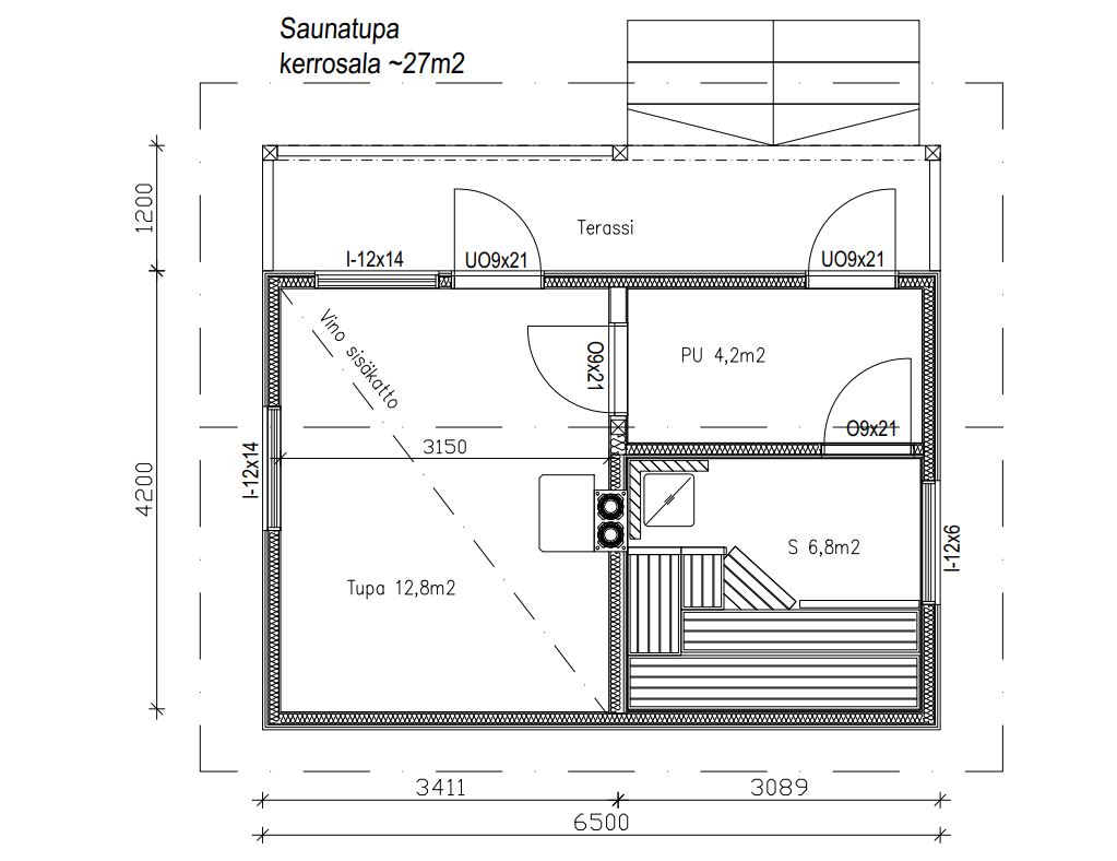 pohjaluonnos_saunamökki_AN